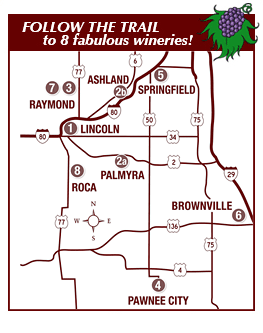 Southeast Winery Trail Map
